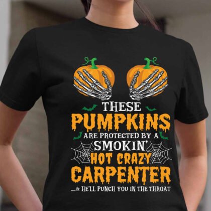 These Pumpkin are Protect by a Crazy Carpenter