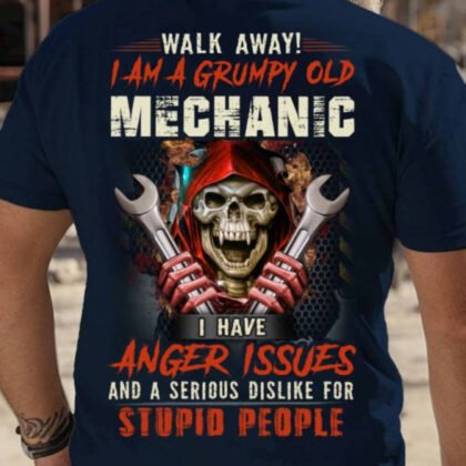 I Am A Grumpy Old Mechanic - Skull Anger Issues