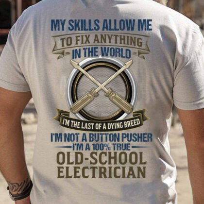 Old School Electrician Dying Breed Apparel - Vintage Electrician