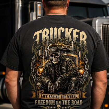 Freedom On The Road Trucker
